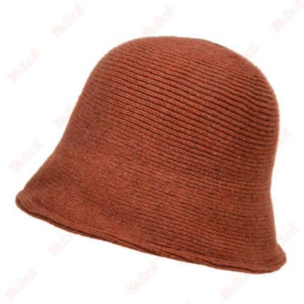slouchy beanie brick red plain weave